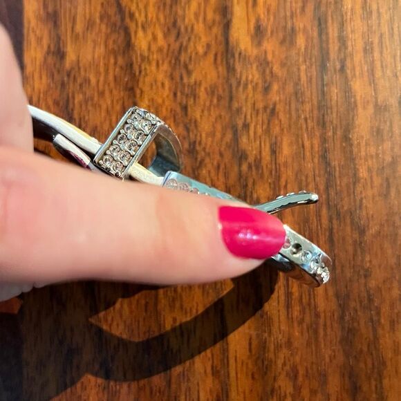 VTG Brighton Y2K Patent Leather Rhinestone Belt Western Glam Size 38 USA - Picture 8 of 9